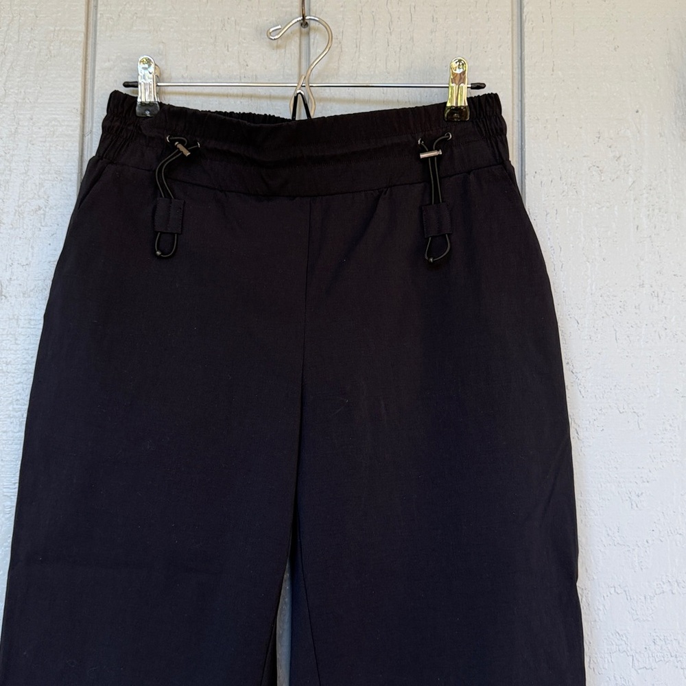 HALARA women's Classic Black athleisure cinch waist drawstring Pants new NWT - Picture 5 of 13